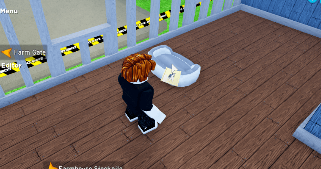 Comment obtenir le coffre au trésor de Wren Brightblade Bienvenue à Farmtown | Roblox Metaverse Champs 3 Un lit de chien dans Welcome to FArmtown.