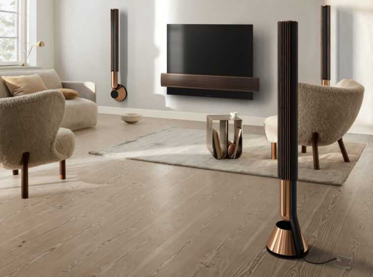 Le dernier haut-parleur sans fil de Bang & Olufsen est le Beolab 28 en forme de colonne 1 Bang & Olufsen latest wireless speaker is the column-shaped Beolab 28