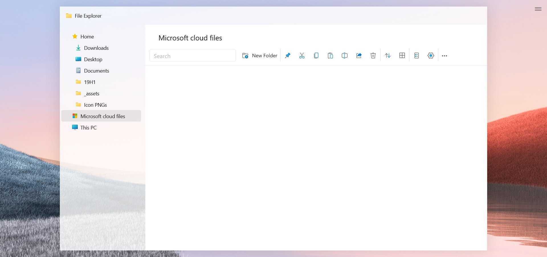Cela pourrait être l'explorateur de fichiers Windows 10 Sun Valley