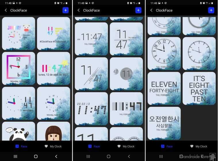Clockface: personnalisez l'apparence de l'horloge sur votre mobile Samsung 1 ClockFace types d'horloge