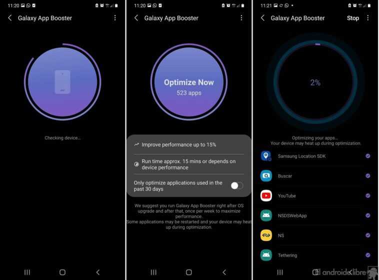 Comment améliorer les performances de vos applications et jeux sur Smartphone Samsung 1 Booster d'application Samsung Galaxy