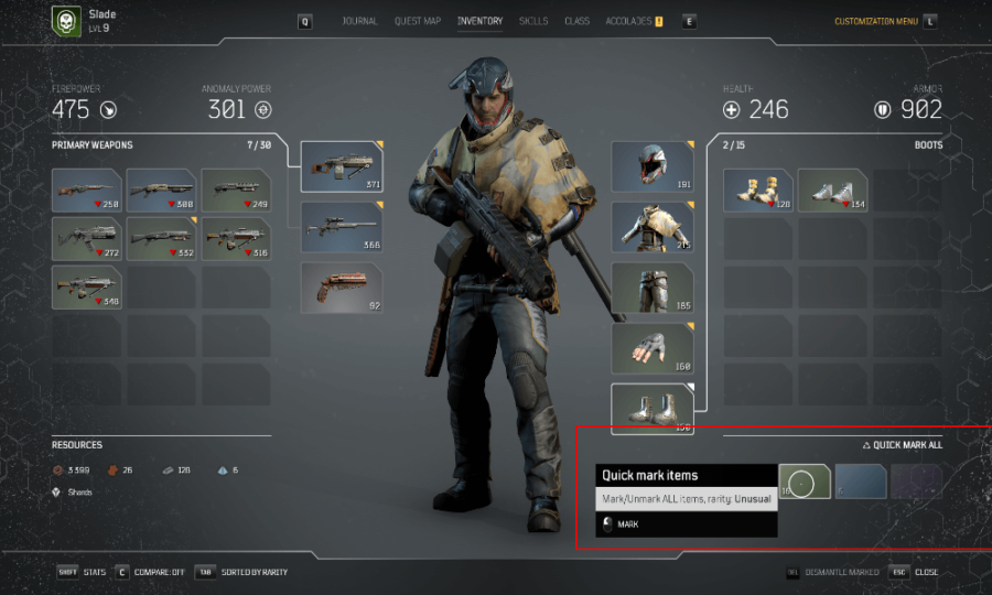 Comment démonter les armes et armures dans les Outriders 2 Comment demonter les armes et armures dans les Outriders