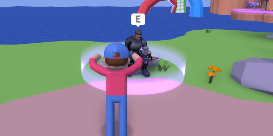 Comment obtenir Crate Drop d'AJ Striker dans Human Simulator »wiki utile Champions du métaverse Roblox 2 Personnage dans Human Simulator parlant à AJ.