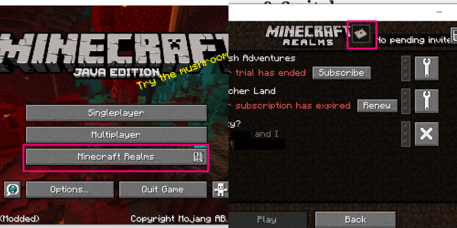 Comment rejoindre un royaume Minecraft sur PC, Xbox, Playstation et Switch 2 Comment accéder à la liste des royaumes sur Minecraft Java.