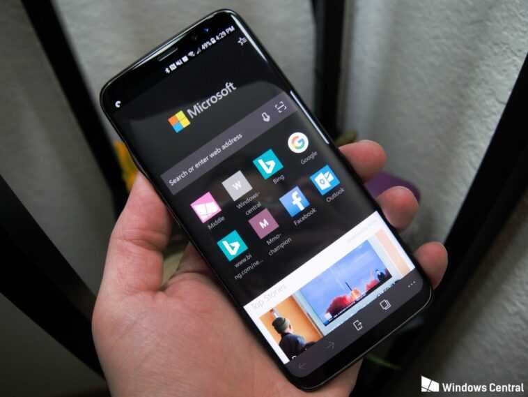 Edge Canary arrive pour Android avec un code unifié entre les plates-formes 1 Modo oscuro de Edge para Android