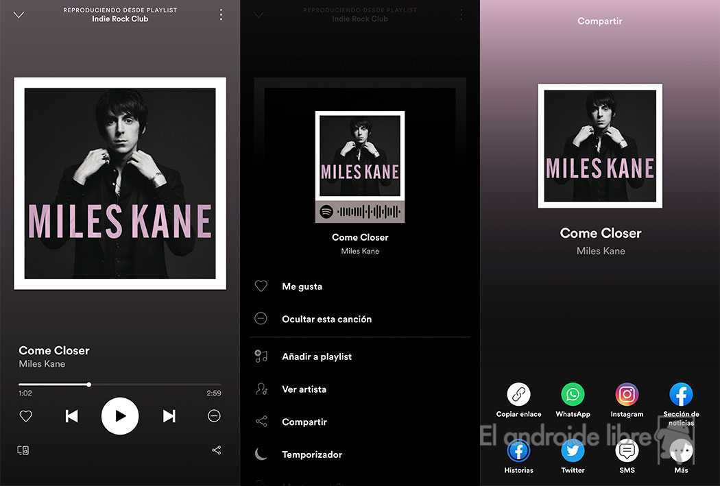 Partager depuis Spotify Partager depuis Spotify