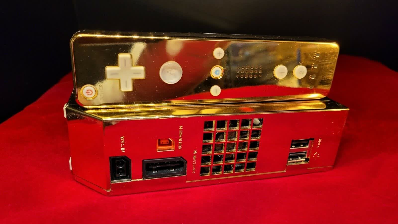 La Nintendo Wii plaquée or 24 carats conçue pour la reine peut être à vous pour 300000 $ 2 La Nintendo Wii plaquee or 24 carats concue pour la