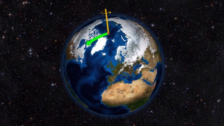 Image de la Terre et de son axe