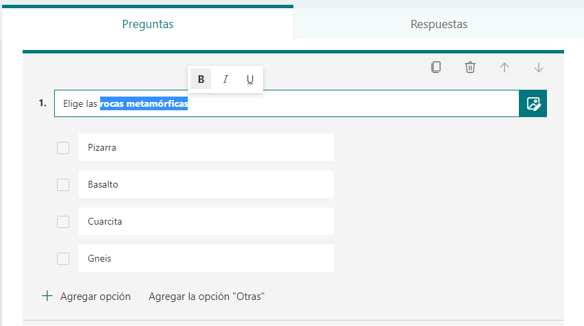 Microsoft Forms est mis à jour et permet de formater le texte 2 Le nouveau format de texte dans Forms