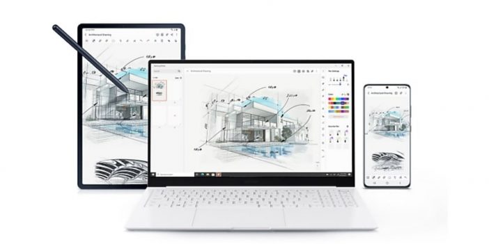 Samsung annonce les ordinateurs portables Galaxy Book Pro lors de son événement Unpacked 2021 2 Une image du Samsung Galaxy Book Pro