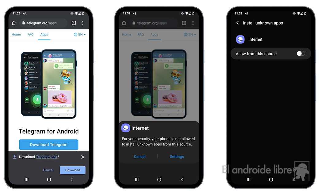 Comment installer Telegram APK Comment installer Telegram APK