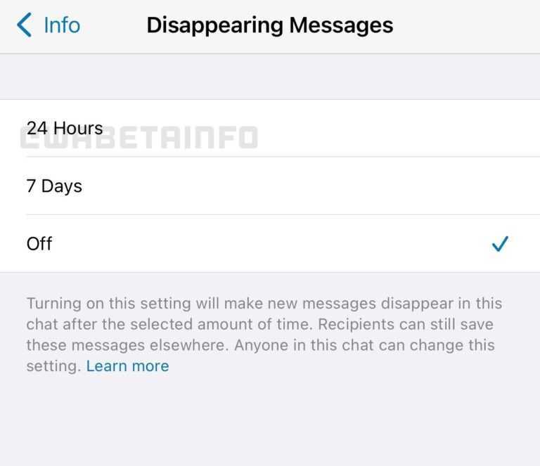 WhatsApp améliorera la fonction pour faire disparaître vos messages 2 Messages temporaires WhatsApp 24 heures