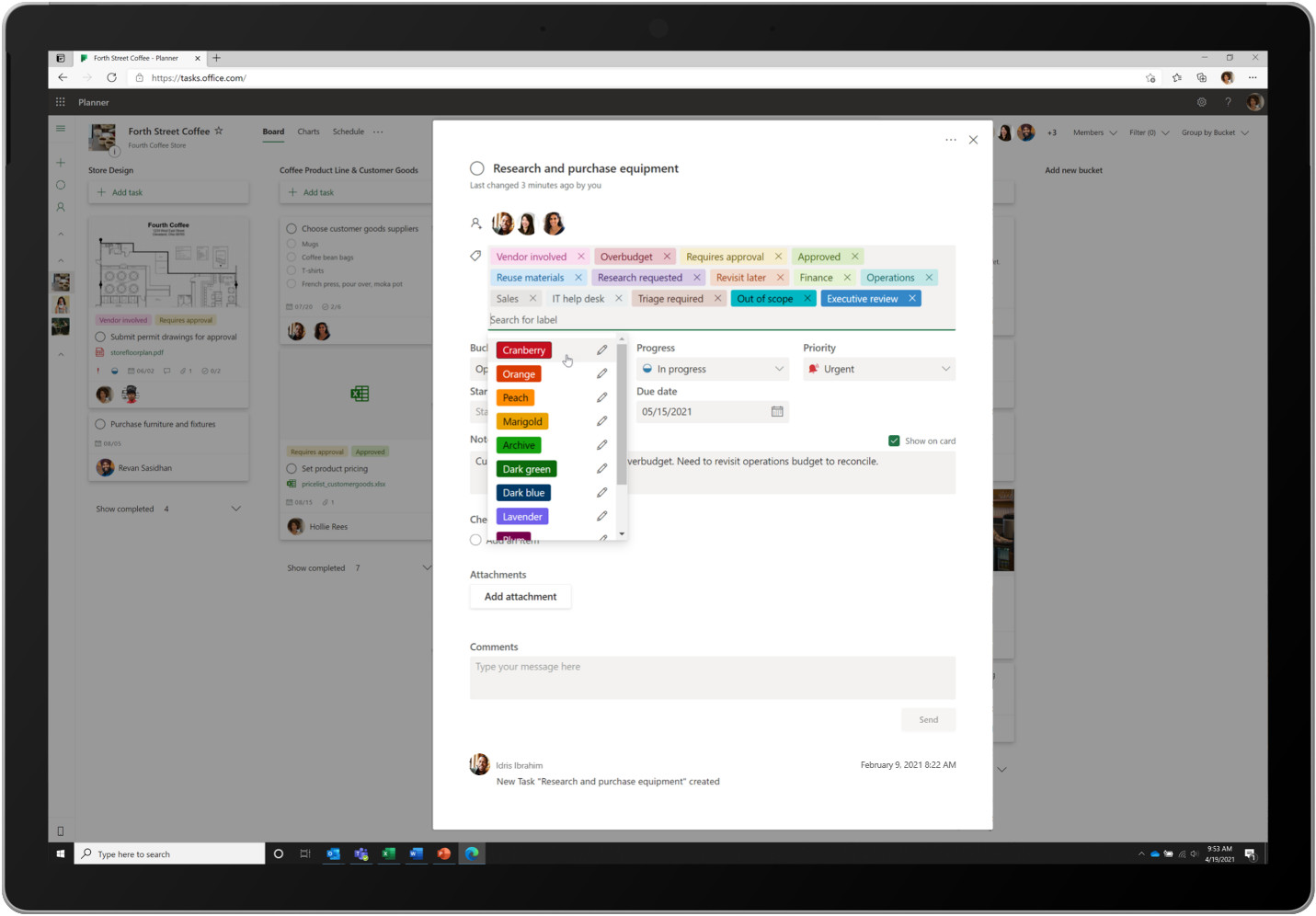 Découvrez les nouveautés de Microsoft 365 et Teams en avril 3 Listes du planificateur Microsoft 365