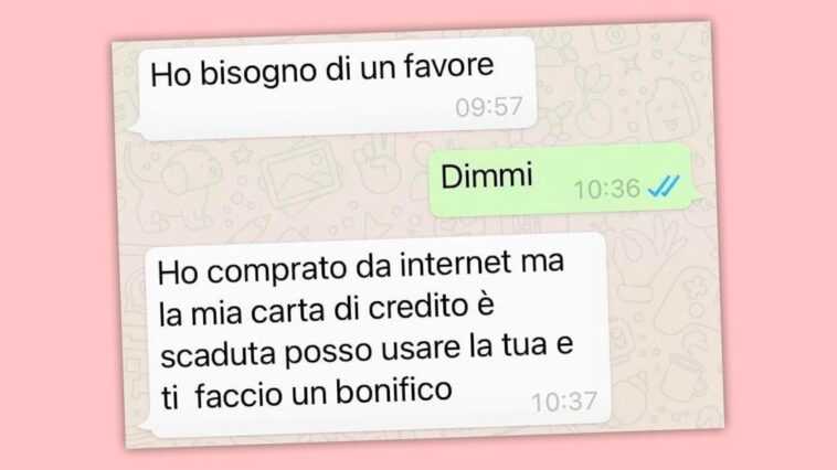 "Ma carte de crédit est expirée, puis-je utiliser la vôtre?": Ce message WhatsApp est une arnaque 1 "Ma carte de crédit est expirée, puis-je utiliser la vôtre?": Ce message WhatsApp est une arnaque