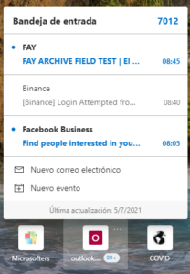 Microsoft Edge lance un accès intelligent pour Outlook 3 La boîte de réception Outlook dans Edge Canary