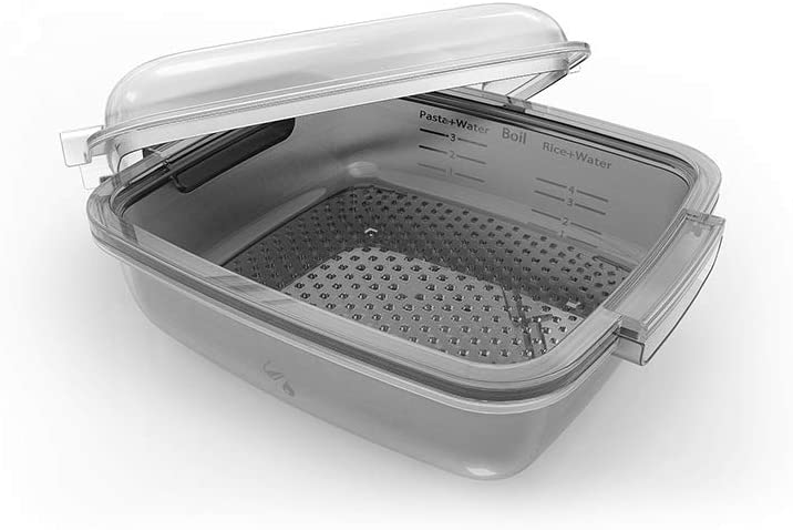 Micro-ondes avec cuiseurs vapeur: moderniser ou acheter des produits prêts à l'emploi 3 Voici à quoi ressemble le paquebot Bauknecht. Mais il existe également des cuiseurs à vapeur appropriés pour les micro-ondes de fabricants tiers tels que Tupperware. (Photo: Bauknecht)