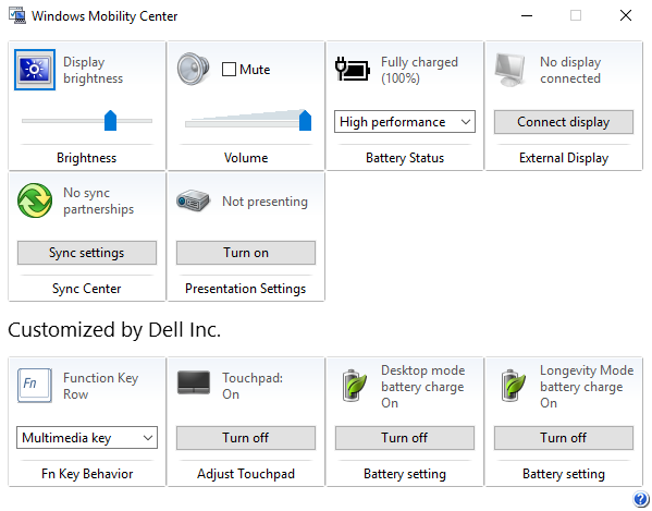 Comment accélérer un ordinateur portable Windows 10 en 2021 3 Capture d'écran du Centre de mobilité Windows