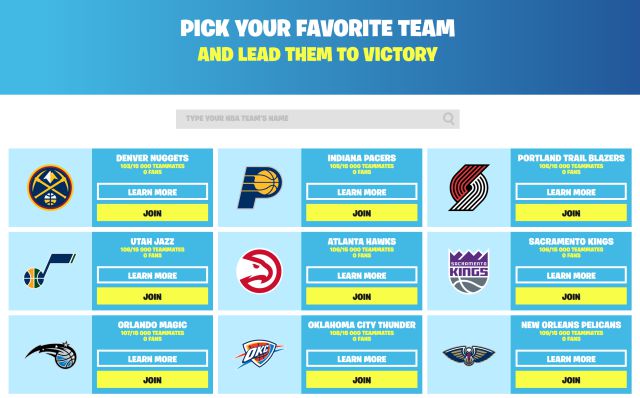 NBA x Fortnite: nouveaux skins officiels de basket-ball et comment obtenir des récompenses gratuites 3 fortnite episode 2 saison 6 batailles d'équipe nba skins récompenses nba récompenses