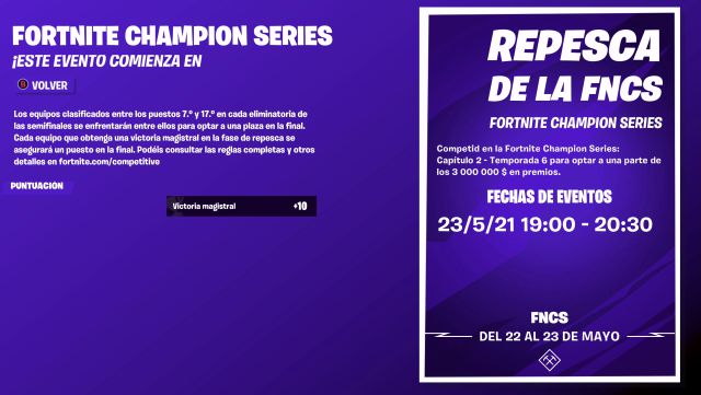 fortnite chapitre 2 saison 6 les séries éliminatoires des demi-finales de la fncs abandonnent les prix twitch récompenses gratuites