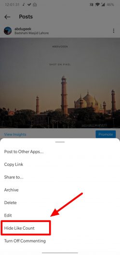 Comment masquer Instagram comme et afficher le nombre 4 cacher les likes instagram sur un seul post