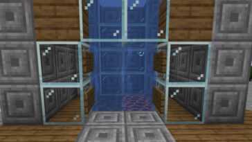 Comment faire un ascenseur à bulles dans Minecraft 11 A water elevator in Minecraft.