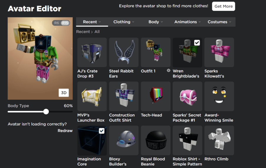 Comment personnaliser votre avatar Roblox 2 Comment personnaliser votre avatar