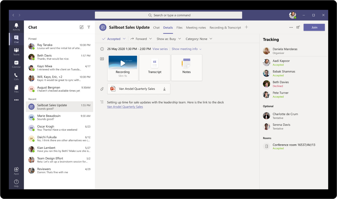 Découvrez les nouveautés de Microsoft 365 et Teams en avril 2 Résumé de la réunion des équipes