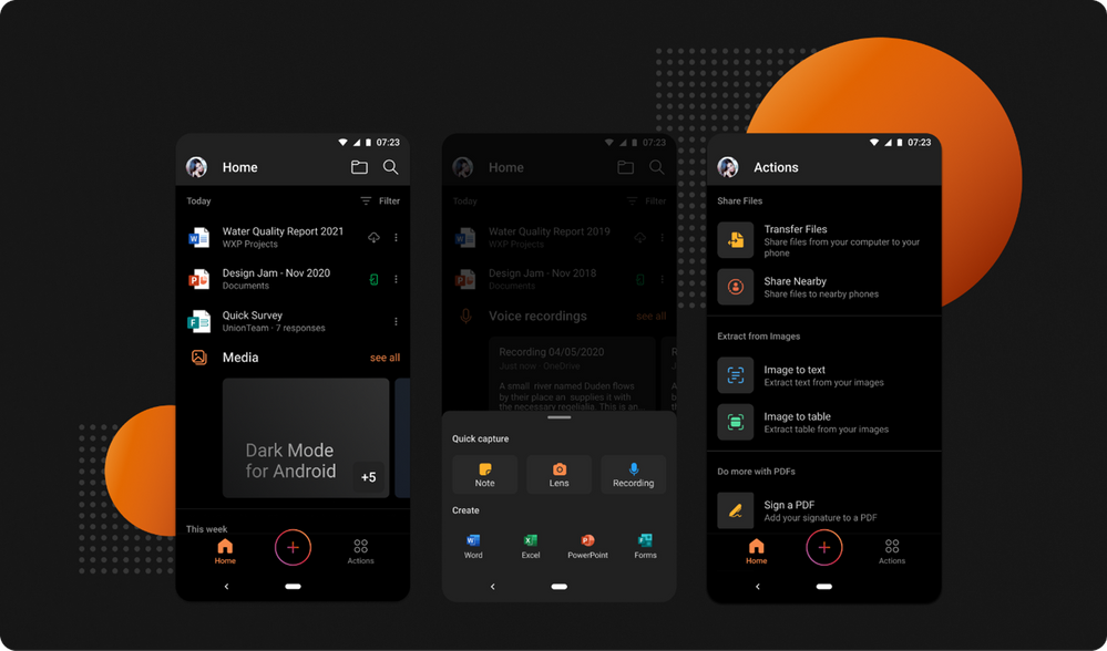 Microsoft ajoute le mode sombre à Office pour Android 2 Microsoft ajoute le mode sombre a Office pour Android