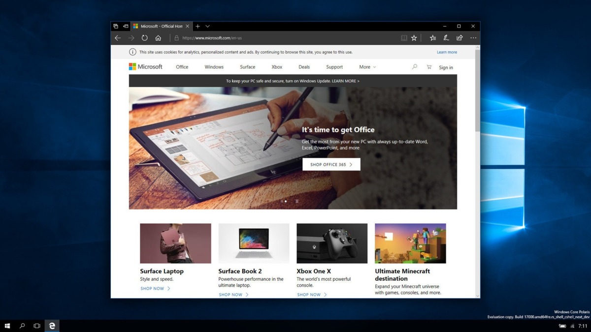 Windows 10X: tout ce qui pouvait être et n'était pas 2 Polaris OS fuite de build