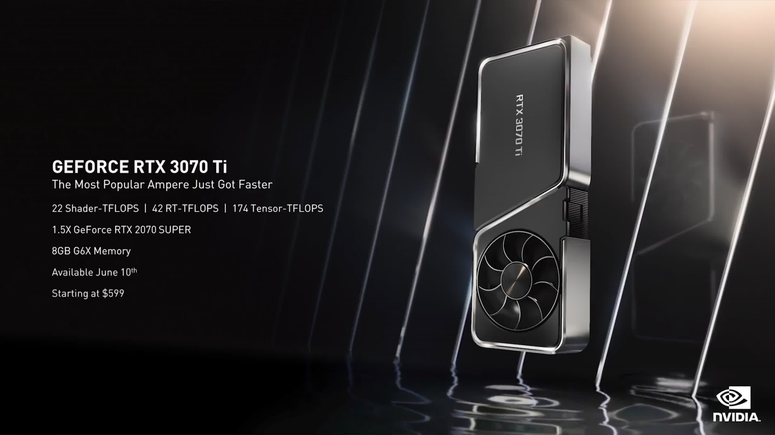 Nvidia presenta la GeForce RTX 3080 Ti, que ofrece un rendimiento similar a la RTX 3090 de $ 1,199; RTX 3070 Ti llega el 10 de junio por $ 599 6 1622534772 434 Nvidia presenta la GeForce RTX 3080 Ti que ofrece un alto rendimiento
