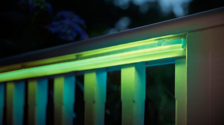 Ce que vous devez savoir sur la lumière dans les espaces extérieurs 5 Les bandes lumineuses extérieures produisent des couleurs agréables et chaudes sur demande. (Photo: Signifier)