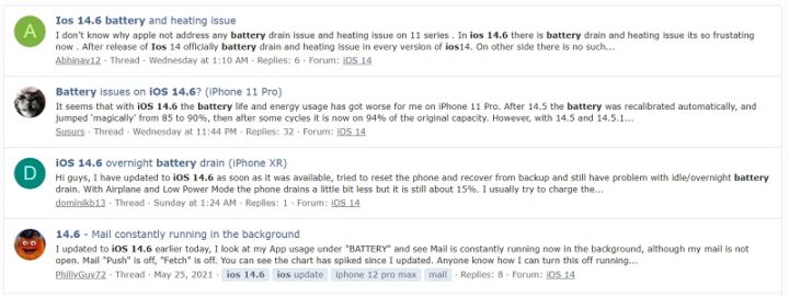 La batería de algunos iPhones se agota más rápido después de la actualización de iOS 14.6 3 1622618 105 955 La batería de algunos iPhones se agota más rápidamente después de