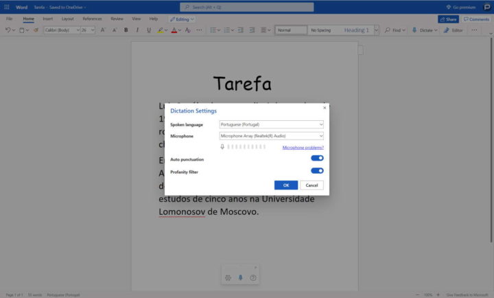 Sugerencia: Ya no necesita escribir textos en Word, simplemente dicte a la PC 4 escribir textos palabra microsoft micrófono