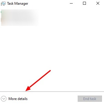 Comment afficher le panneau de performances caché sous Windows 10 3 Capture d'écran de Cliquez sur Plus de détails dans Windows 10