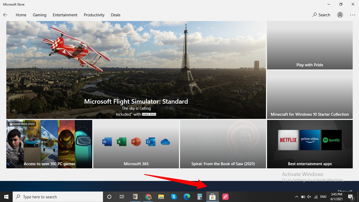Comment utiliser plusieurs bureaux dans Windows 10 6 Capture d'écran de la boutique d'applications Microsoft dans la barre des tâches de Windows 10
