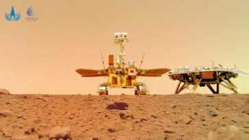 Le rover chinois Zhurong sur Mars a pris un selfie comme jamais auparavant