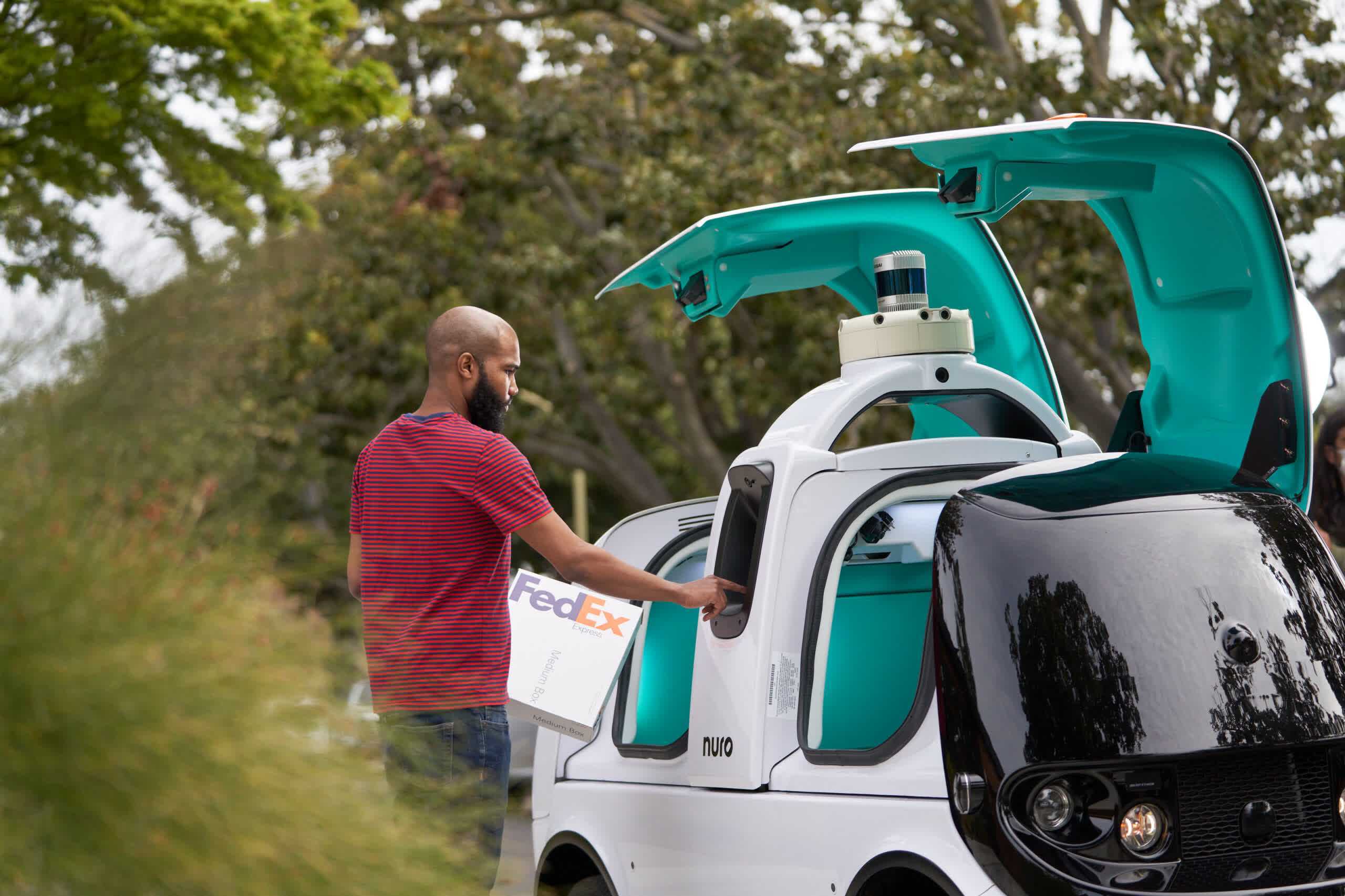 FedEx signs multi-year partnership with Nuro to test self-driving delivery vehicles