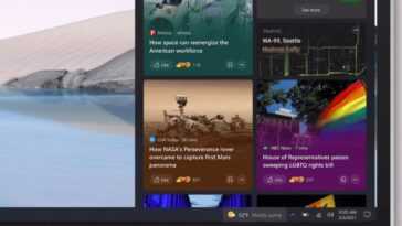 Microsoft will fix the blurry text on its recently added News and interests button