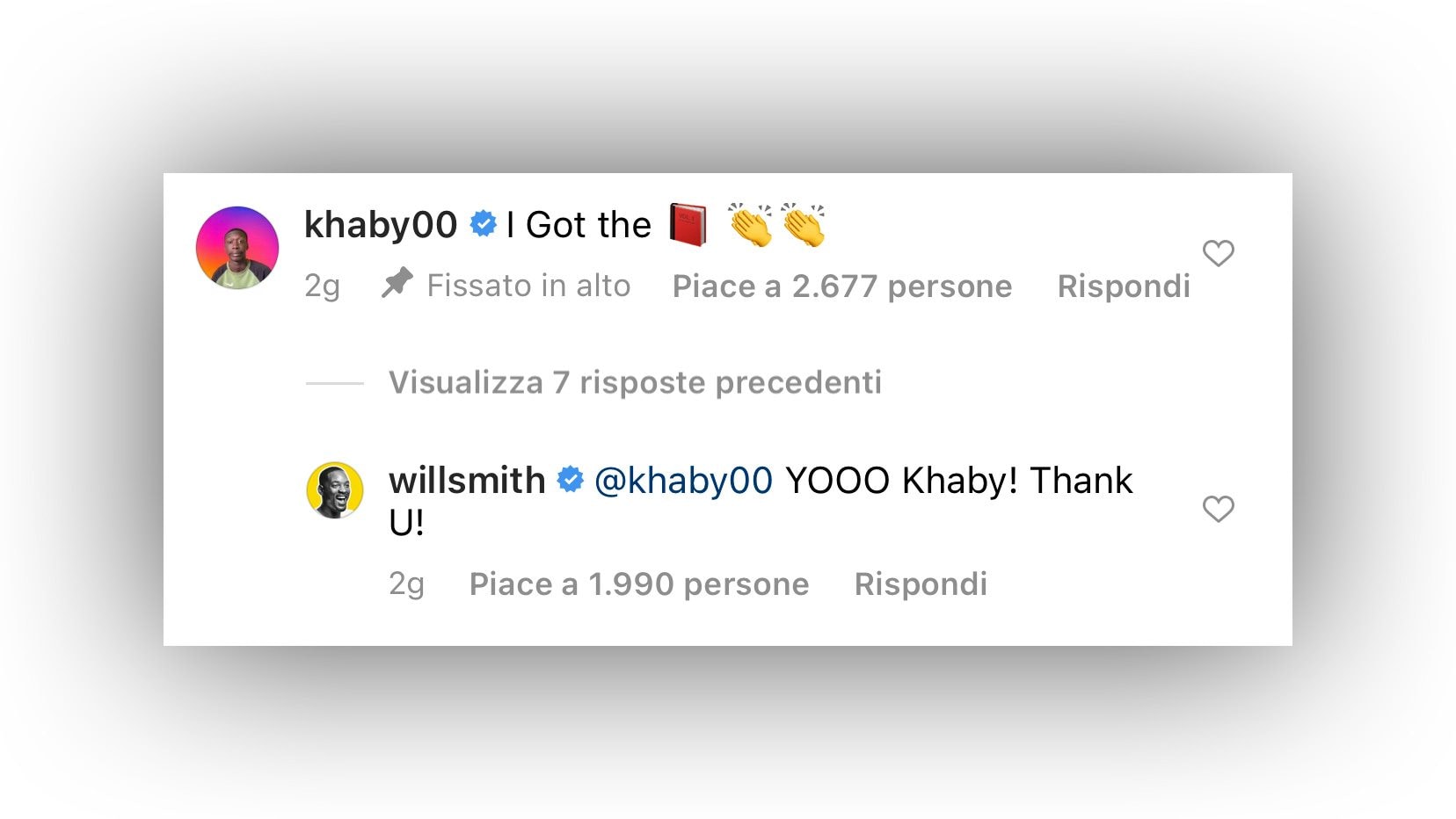 Khaby Lame et Will Smith, collaboration en vue : ce qu'ils ont écrit sur Instagram 2 1624371187 945 Khaby Lame et Will Smith collaboration en vue ce