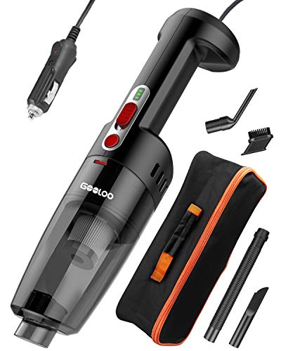 Les meilleurs aspirateurs de voiture en 2021 6 GOOLOO aspirateur de voiture haute puissance 8000PA forte aspiration portable filaire petit aspirateur DC 12V pour le nettoyage rapide de la voiture