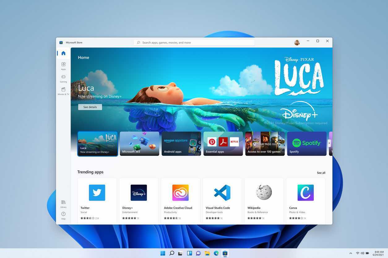 Découvrez le nouveau Microsoft Store fourni avec Windows 11 2 1624567345 770 Windows 11 Nouveautes configuration requise et date de sortie
