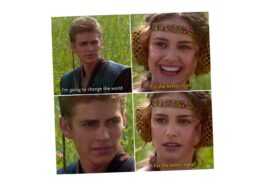 L'histoire du mème d'Anakin et Padmé qui vient d'un dialogue Star Wars déformé