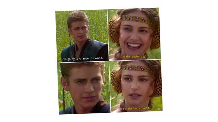 L'histoire du mème d'Anakin et Padmé qui vient d'un dialogue Star Wars déformé 1 L'histoire du mème d'Anakin et Padmé qui vient d'un dialogue Star Wars déformé