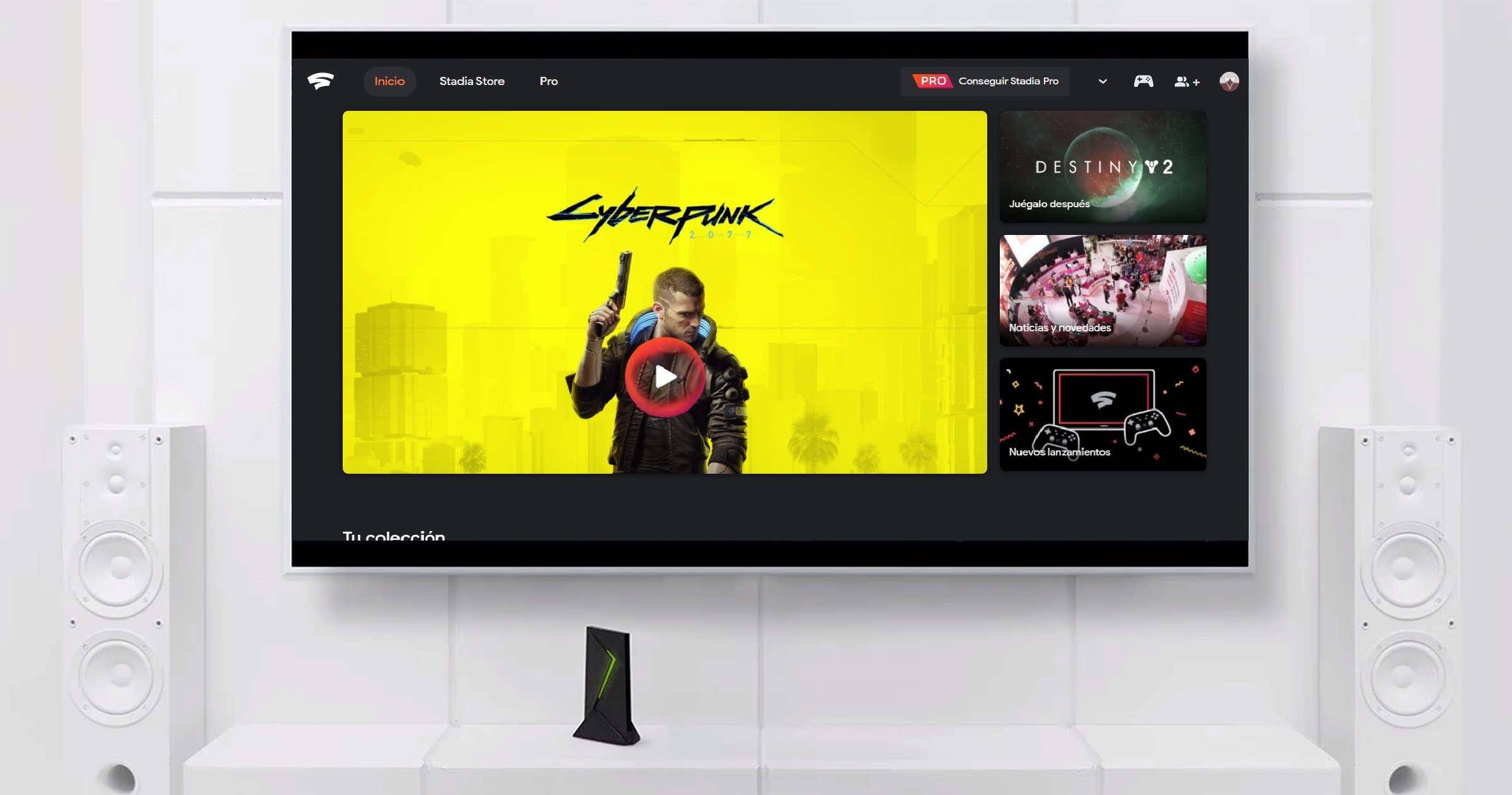6 años y NVIDIA Shield TV se actualiza nuevamente: ¿qué hay de nuevo con la versión 8.2.3? 2 Google Stadia en NVidia Shield