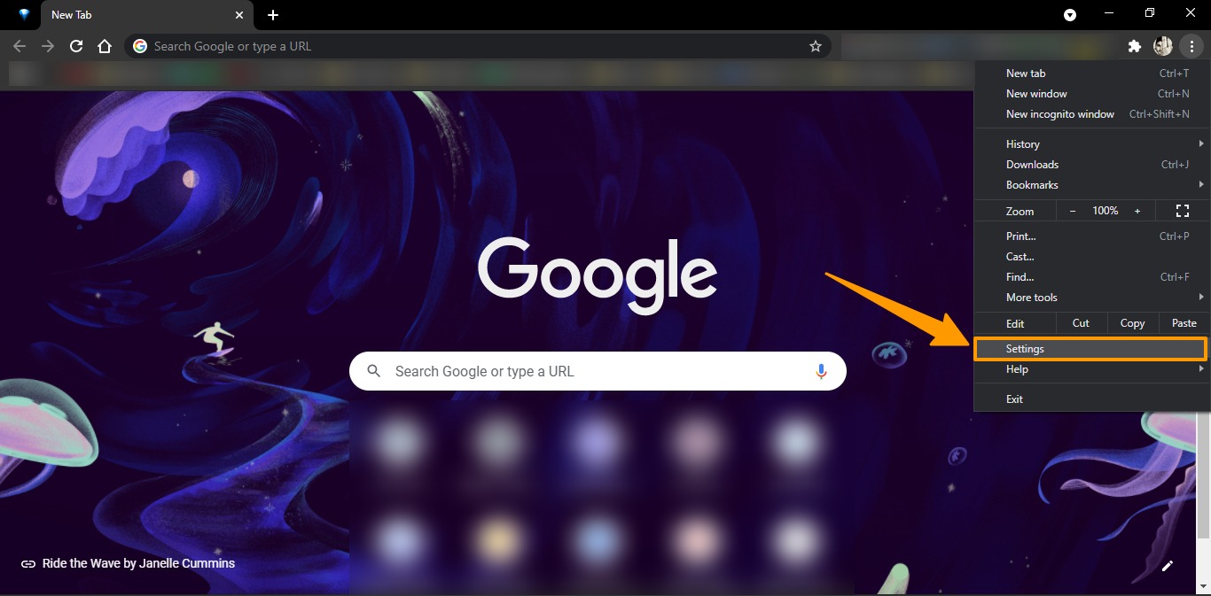 Comment changer le moteur de recherche par défaut dans les navigateurs 2 Ouvrir les paramètres du navigateur