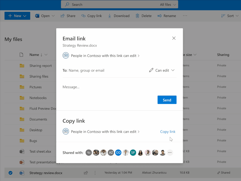 De nouvelles façons de partager arrivent de Microsoft 365 3 Nouvelles options dans les liens dans Microsoft 365