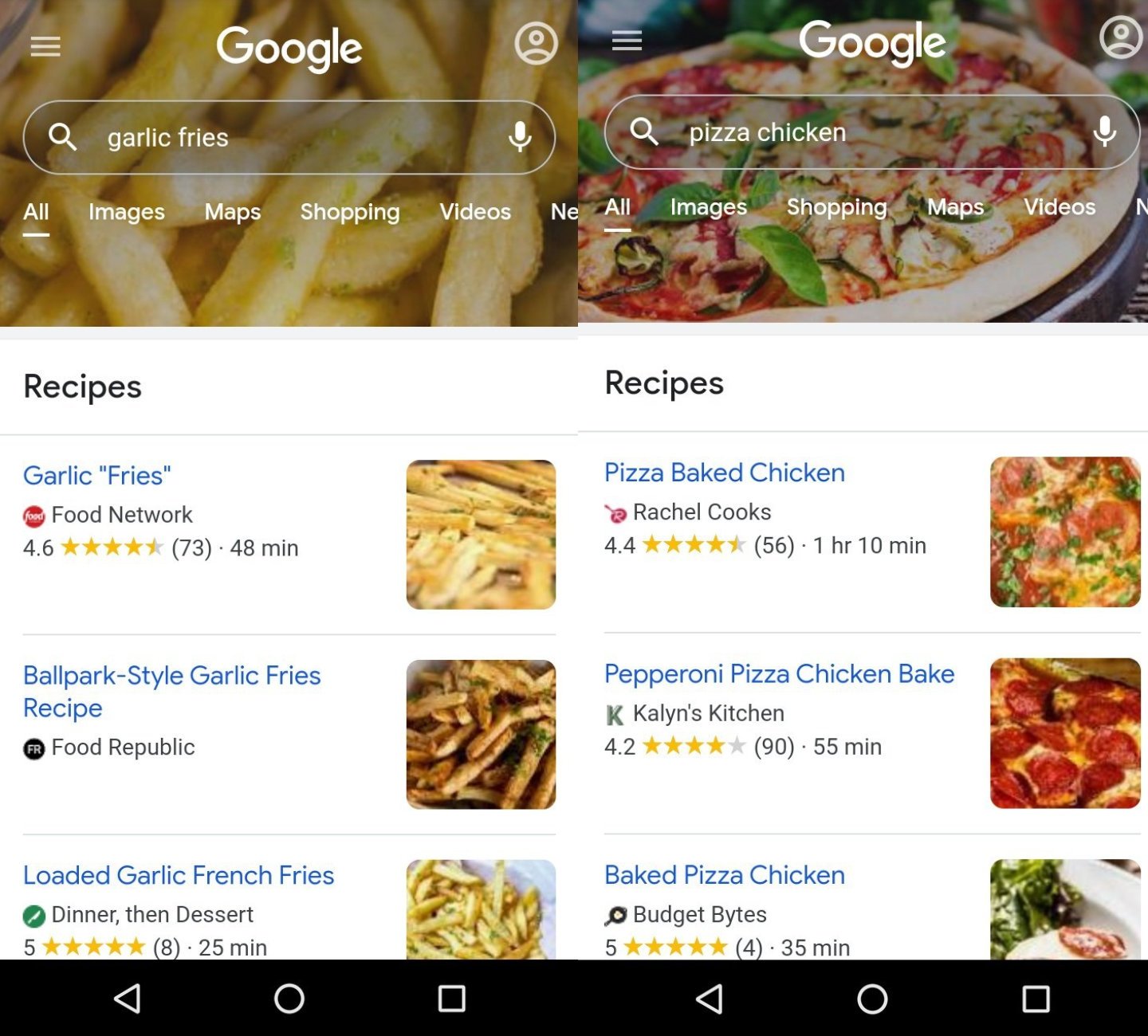 Google intenta cambiar el aspecto del motor de búsqueda en función de lo que está buscando 2 búsqueda personalizada de google