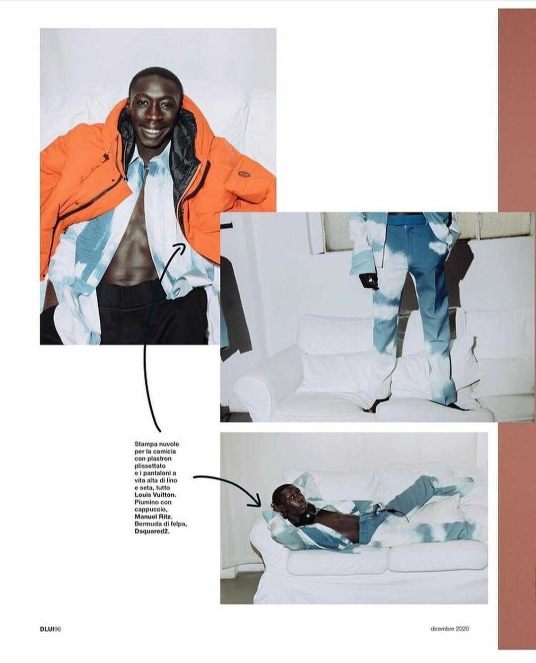Khaby Lame a posé comme mannequin pour un magazine avant de devenir célèbre 3 Khaby Lame Model Mod Louis Vitton