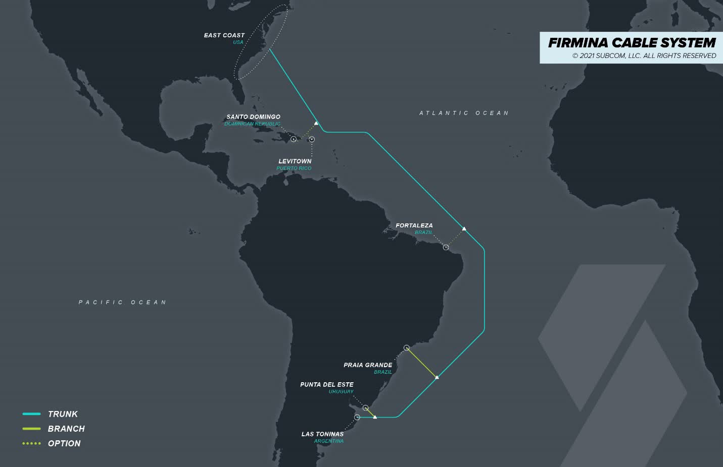 Le nouveau câble sous-marin Firmina de Google reliera l'Amérique du Nord et du Sud 2 Le nouveau cable sous marin Firmina de Google reliera lAmerique du