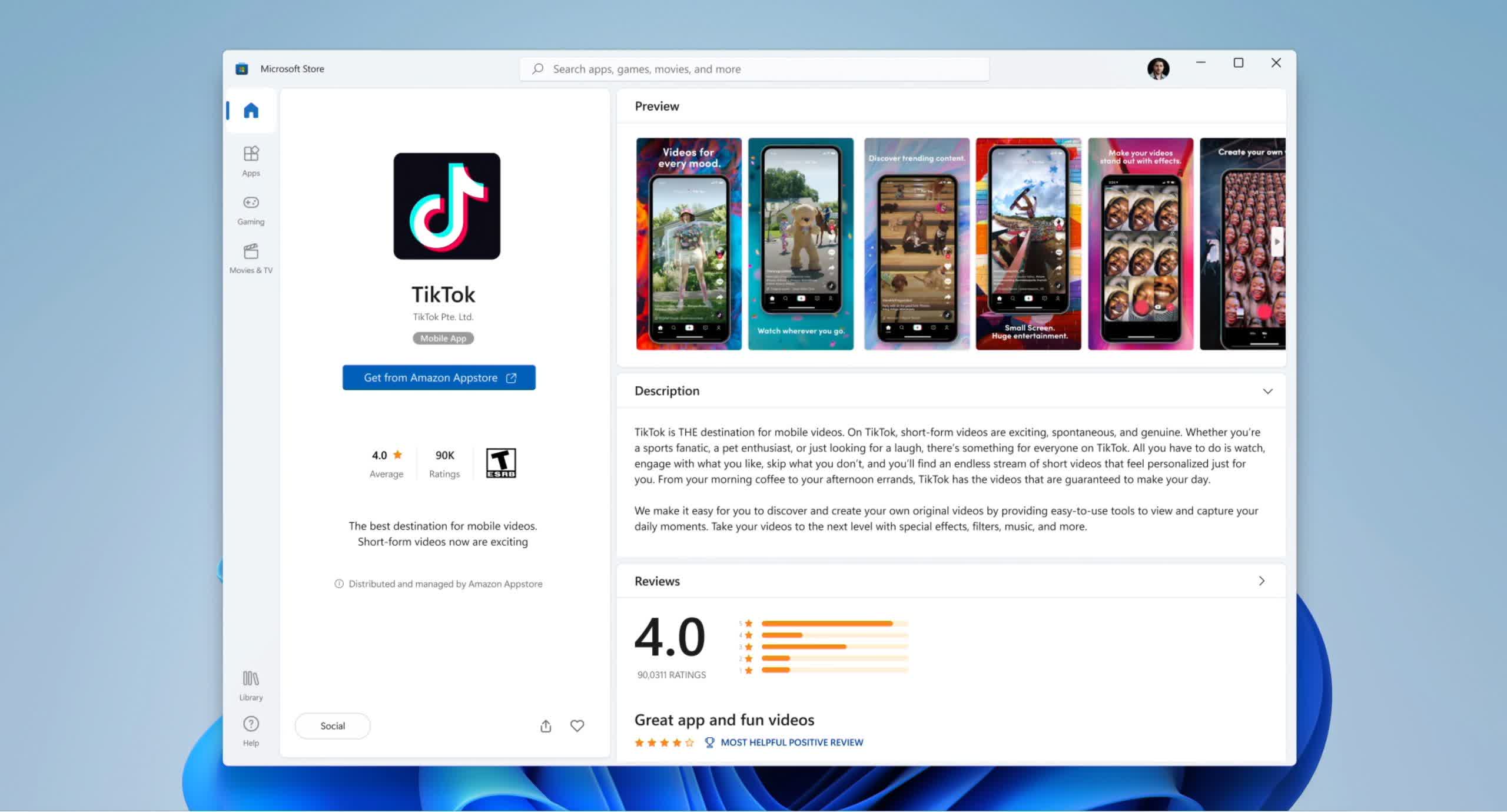 Microsoft aimerait voir Steam et Epic Games Store sur le Windows 11 Microsoft Store 2 Microsoft aimerait voir Steam et Epic Games Store sur le